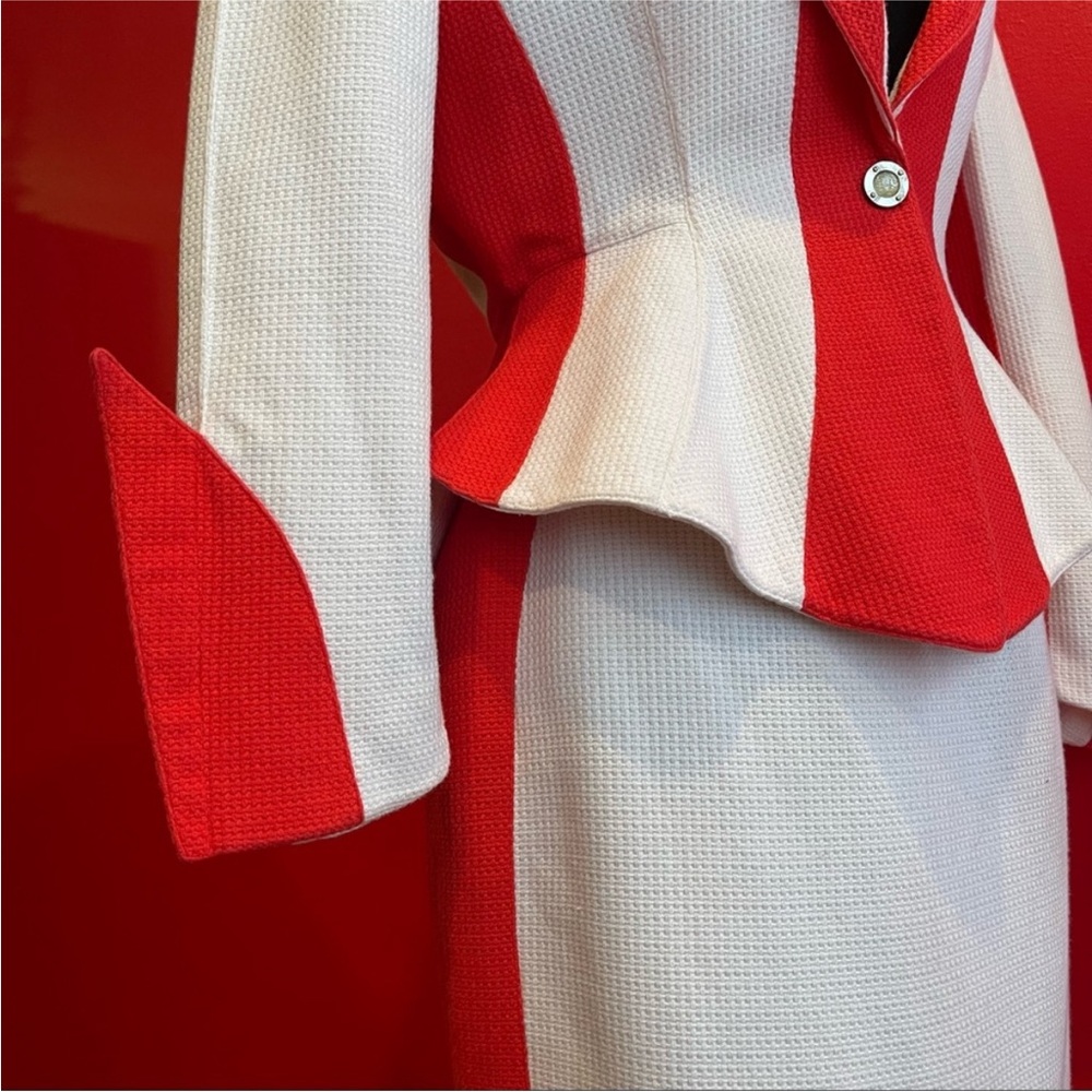 Thierry Mugler Red and White Ensemble - Picture 5 of 8